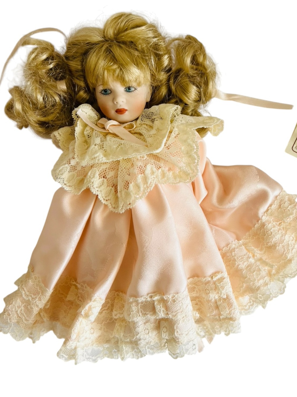 Vintage Saba Cloth Body Porcelain Face Doll